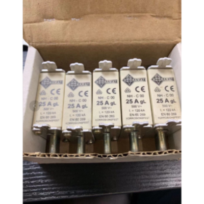 议价EBAMAT NH-C00 20A 25A  30A 35A 40A GL 500V EN60269 熔断