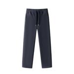 鸭鸭羊毛蚕丝保暖卫裤2025秋季新款男士系带松紧宽松百搭休闲裤Y