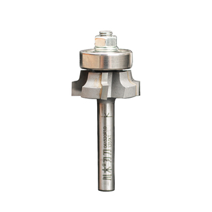 川木四齿封边条修边刀木工倒角刀头R1.5带轴承PVC封边条圆角铣刀