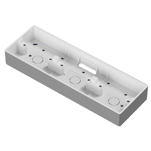 灰色86型明装开关插座底盒PVC通用接线盒底座86型二联三联布线盒