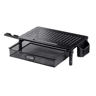 日本SANWA钢质电脑增高台架子台式显示器支架桌面置物架键盘收纳