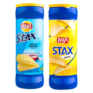 墨西哥进口Lay's乐事桶装薯片原味醋盐网红追剧膨化食品休闲零食