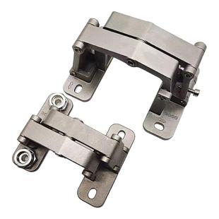 石材暗门铰链消防栓隐形门合页重型不锈钢荷叶瓷砖可调180度合页