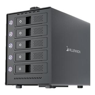 迈和伦6六盘位硬盘外接盒柜3.5机械+M.2 NVME槽USB3.210G独立开关