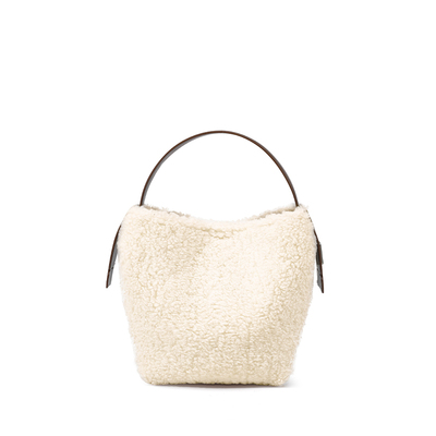 拉菲斯汀通勤毛绒手提水桶包