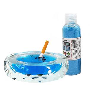 烟灰缸水晶泥灭烟沙防飞灰熄烟除烟味家用烟灰清洁剂一次性沙香膏