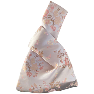 复古镂空绣花套结汉服旗袍手挽袋手拎包手腕手提女包袋零钱包布袋