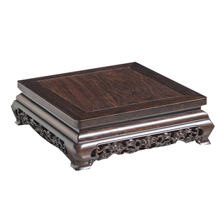 实木长方形底座工艺品摆件加高垫高花瓶花盆鱼缸佛像石头红木托架