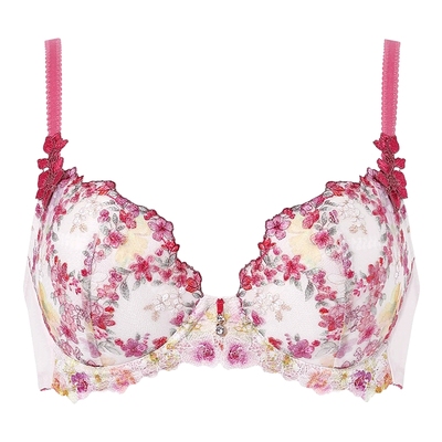华歌尔上托聚拢日系刺绣性感文胸