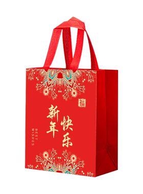 新年礼品袋支持成品加印logo