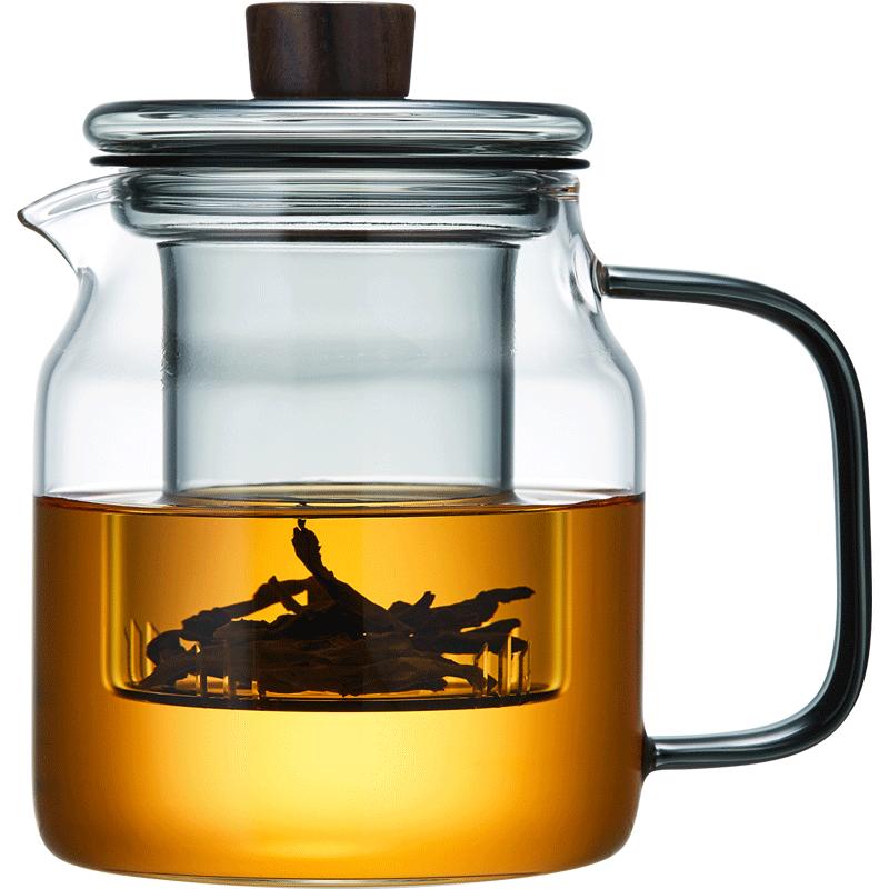 玻璃茶壶耐高温加厚花茶泡茶器2025新款办公室茶水分离煮茶壶茶具