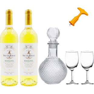 节日送礼 拉索尔菲精选甜白雷司令干白葡萄酒双支礼盒整箱装