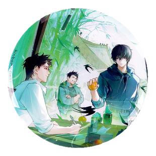 kinbor盗墓笔记吧唧吴山重逢75mm马口铁徽章铁三角张起灵