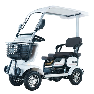 小巴士E30新款高端老人代步车四轮电动车老年专用家用助力电瓶车