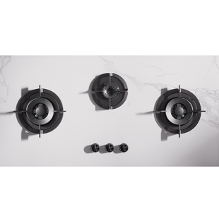 波曼登L8岩板灶家用三眼燃气灶嵌入式天然气液化气煤气炉猛火灶具