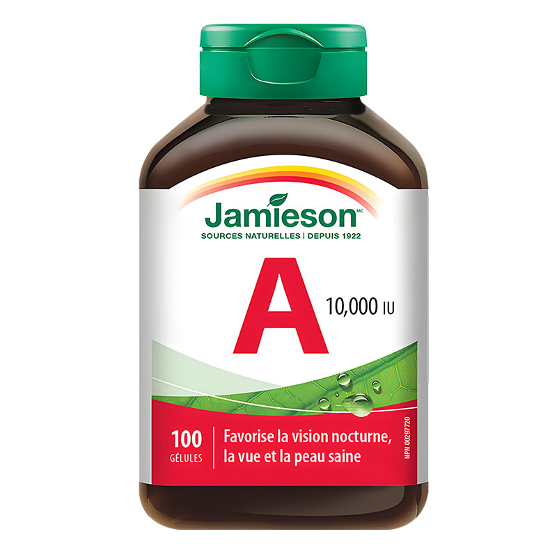 jamieson健美生天然维生素a软胶囊100粒维他命a成人呵护眼睛学生