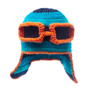 The Beard Man手工针织毛线眼镜雷锋飞机师帽可定制儿童宝宝款