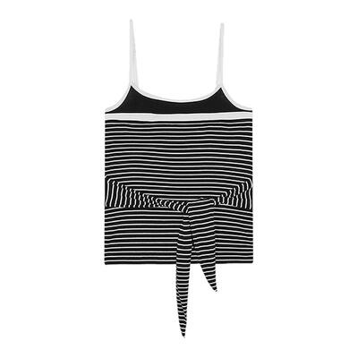 MOUSSY 2026夏季新品复古辣妹风系带条纹修身吊带衫028JSZ80-1024
