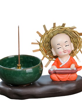YOSPEED禅意小和尚香薰茶宠香炉