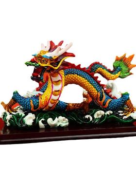 新款生肖龙摆件陶瓷手工工艺品