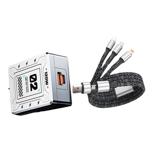 极悍机甲快充头超级快充闪充适用苹果安卓华为小米手机PD快速充电oppo氮化镓多协议快充