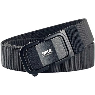 弹力编织休闲皮带松紧帆布腰带男士自动扣商务百搭户外牛仔裤腰带