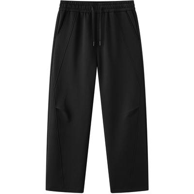 gxg.jeans男装 黑色分割设计休闲宽松卫裤休闲长裤男 25年秋新品