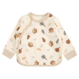 新生婴儿衣服纯棉男女宝宝秋衣单件上衣长袖内衣初生和尚服打底衫