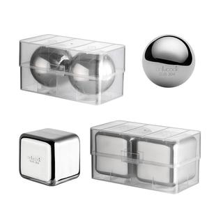 onlycook食品级冰球威士忌冰块模具304不锈钢金属冰球冰粒制作