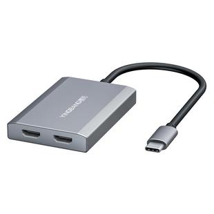 电脑分屏显示器多屏显示分屏器macbook多屏异显扩展器mac m2扩展笔记本双屏m1 mac三屏异显扩展坞mac多屏异显