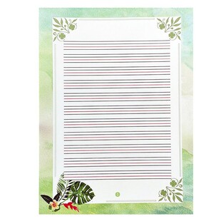 英语硬笔书法作品纸小学生比赛专用纸A4单款四线格练习书写创作展示展览纸英文字母单词拼音作业本钢笔加厚