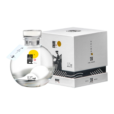 赖匠寻匠心20坤沙12987工艺酱香型白酒内核产区纯粮酿造150ml盒装