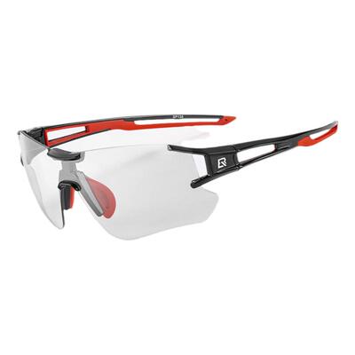 洛克兄弟变色偏光近视骑行眼镜