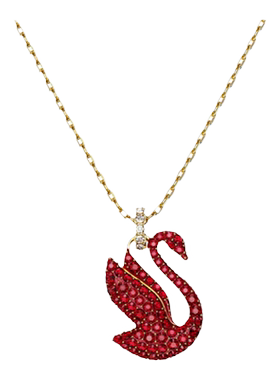 施华洛世奇红天鹅转运项链