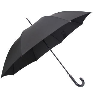 雨景弯钩长柄雨伞双人超大复古男女纯色商务伞男士直杆自动伞加固