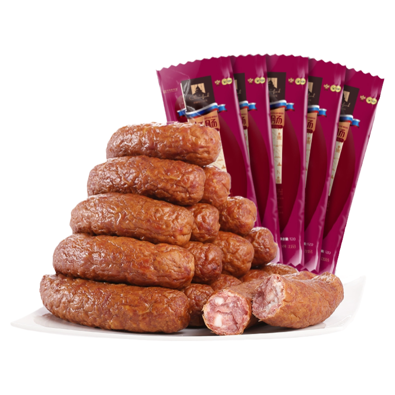 正宗哈尔滨红肠独立包装秋林食品公司伊雅红肠东北特色即食肉肠