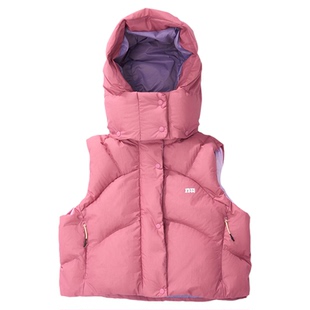 NOTHOMME 赛博伊甸户外Teflon三防800蓬90白鸭绒短款羽绒马甲