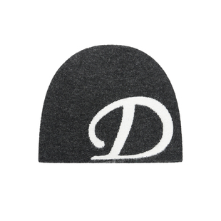Deinet韩国直邮秋冬复古休闲大字母logo韩式冷帽男女圆顶针织帽子