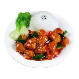仿真菜品模型中餐快餐饭红烧肉盖饭盖浇饭炒大米扬州炒饭炒粉