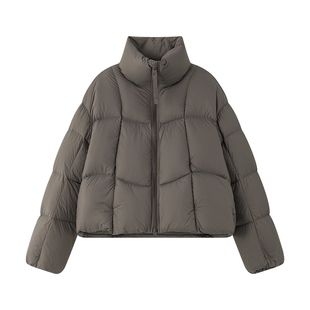 MUCCHIC/云朵泡芙三星90白鸭绒短款羽绒服外套冬款2025加厚廓形