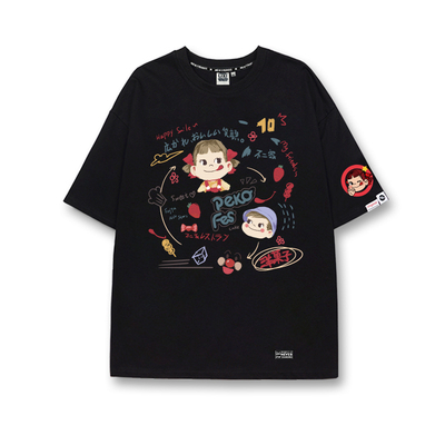 IU同款不二家宽松短袖情侣T恤