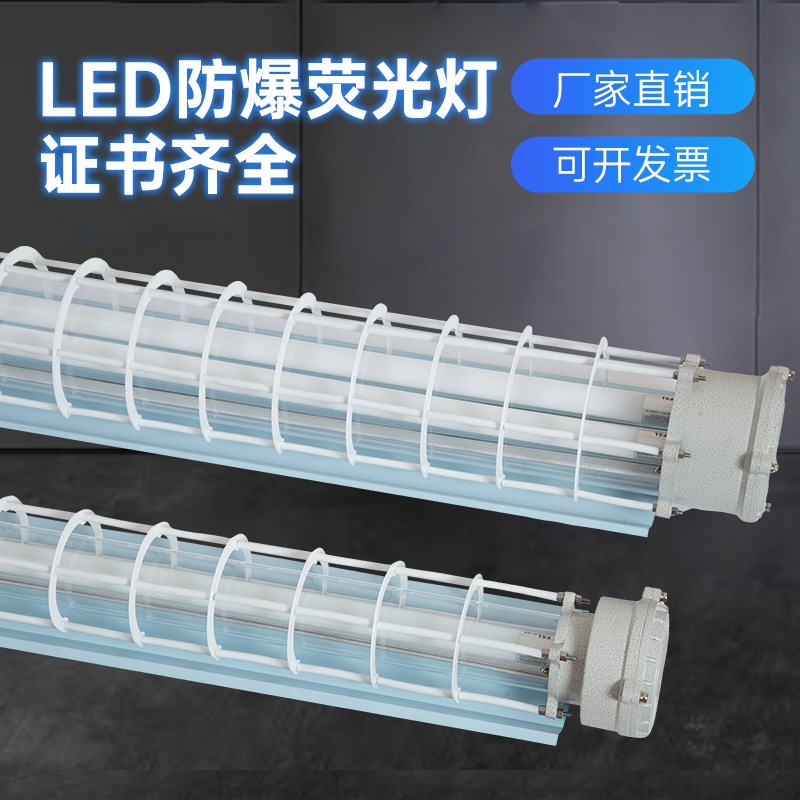 BPY防爆荧光灯条形防爆灯单管双管防潮日光灯车间仓库桥架防爆灯