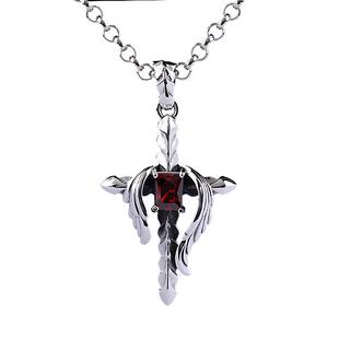 法国IDee十字架羽翼泰银项链男奢侈品 潮流925纯银轻奢小众饰品