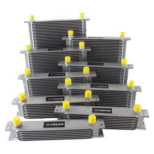 汽车通用机油散热器 改装油冷器 全铝英式AN10通用 赛车竞技油冷