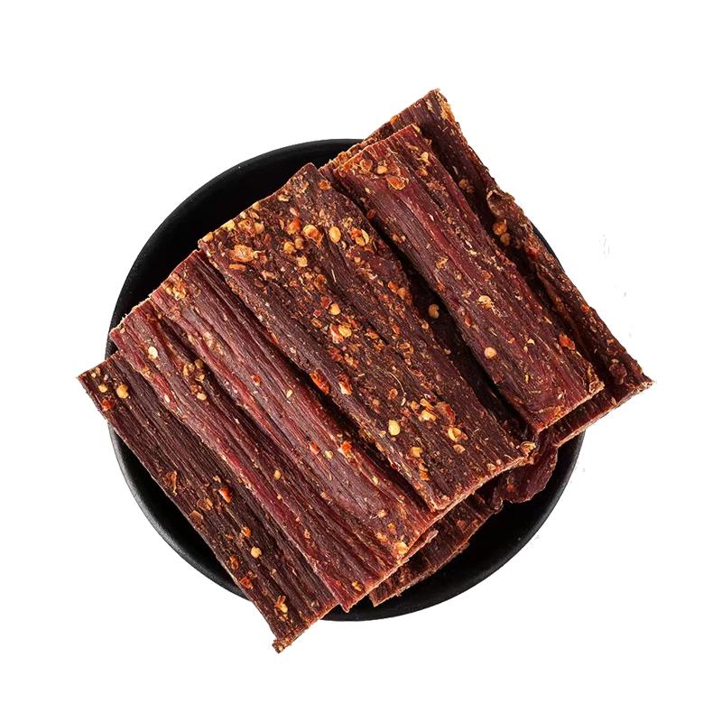 风干猪肉干巴孜然味四川特产超干麻辣味手撕猪肉脯耐嚼边角料零食