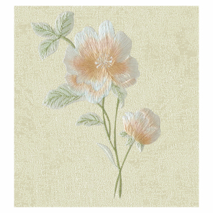 【腾飞墙布】家装无缝丝绸刺绣墙布客厅卧室婚房中式欧式绣花壁布