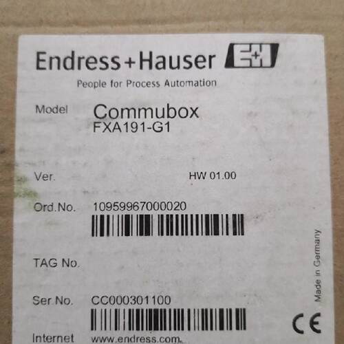 议价EH FXA191-G1 恩德斯豪斯全新Hart通讯接口模块 Commubox FXA