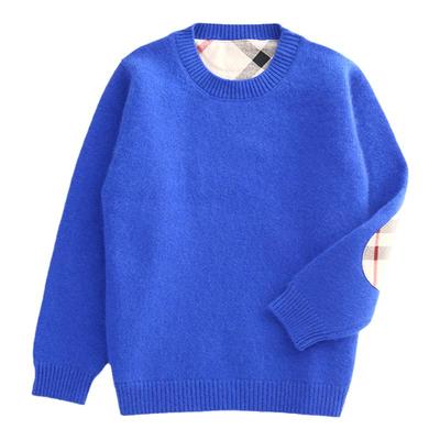 圆领纯色宝宝打底套头秋冬羊绒衫