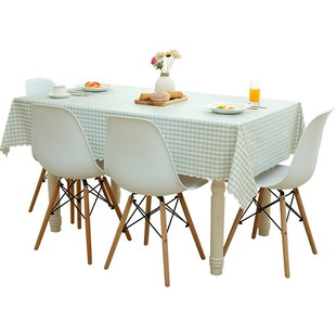 餐桌布防水防油免洗书桌ins学生布艺网红pvc长方形台布北欧茶几垫