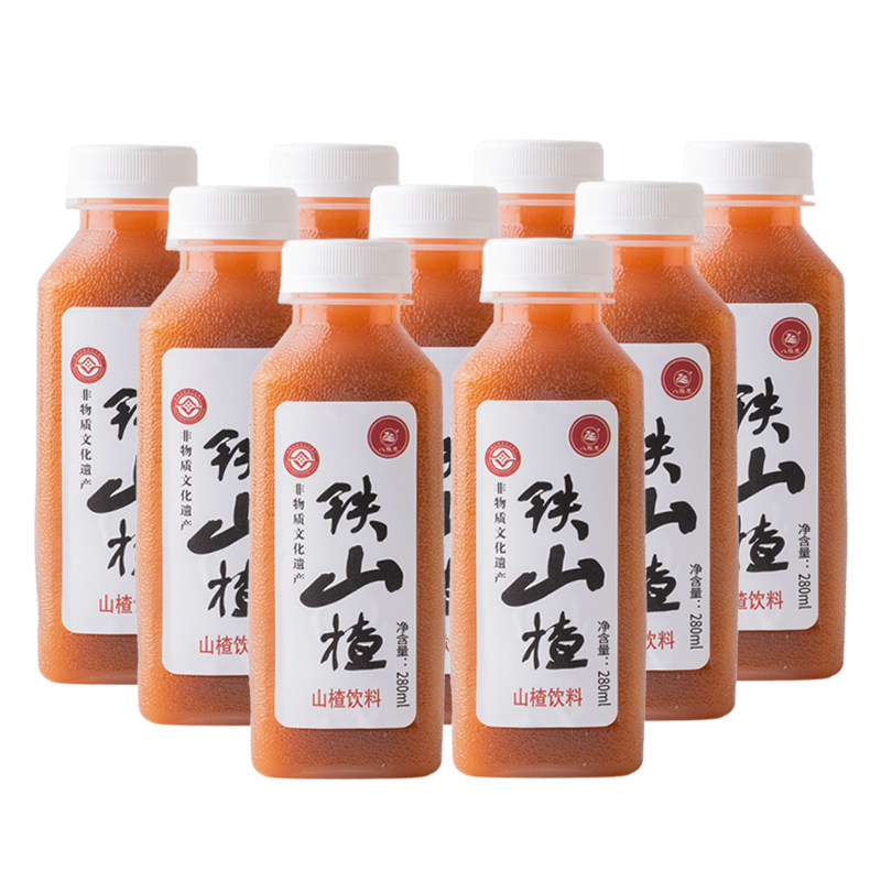 八旗龙铁山楂果汁饮料解腻短保健康无添加防腐剂整箱批发山楂熟饮